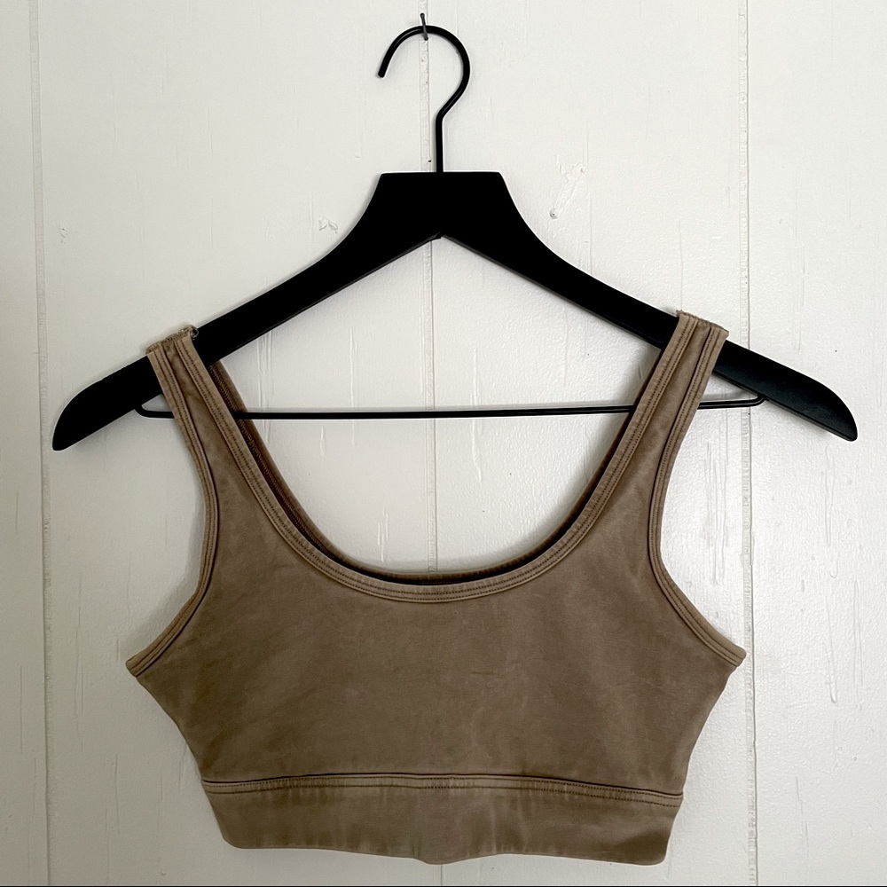 Aerie Offline Tan Acid Wash Sports Bra